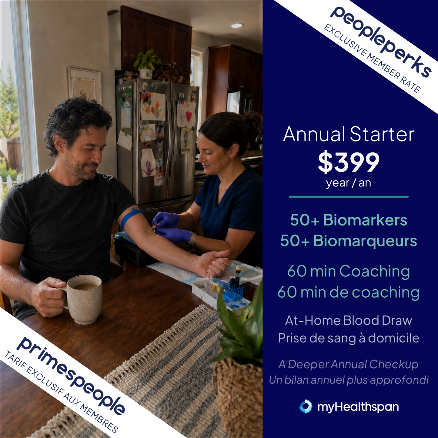 MyHealthspan Annual Starter — Tarif membre PrimesPeople